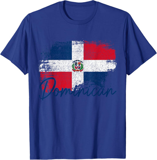 Dominican Republic Flag Dominican Roots T-Shirt - T-Shirt | Royal