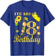 Its My 8th Birthday 8 Year Old Girl Sunflower Butterfly T-Shirt - T-Shirt | Royal