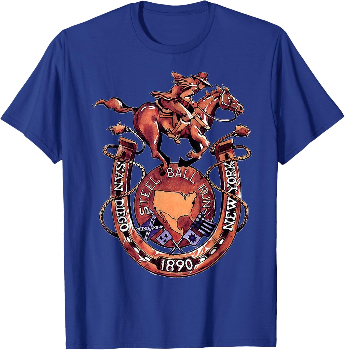 Steel Ball Race Horse T-Shirt - T-Shirt | Royal