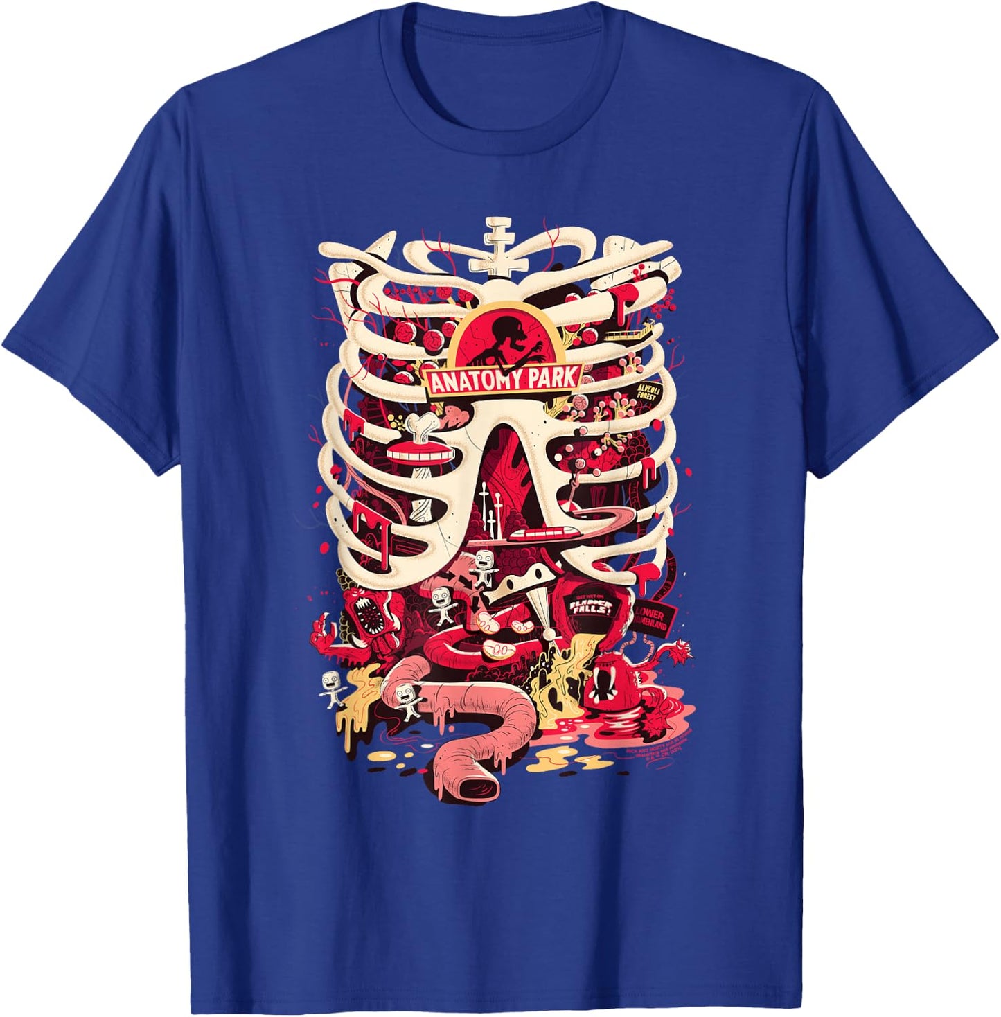 Rick and Morty Anatomy Park Logo T-Shirt - T-Shirt | Royal