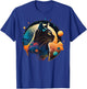 Astronaut Outer Space Kitty on Galaxy Cat Lover Women Kids T-Shirt - T-Shirt | Royal