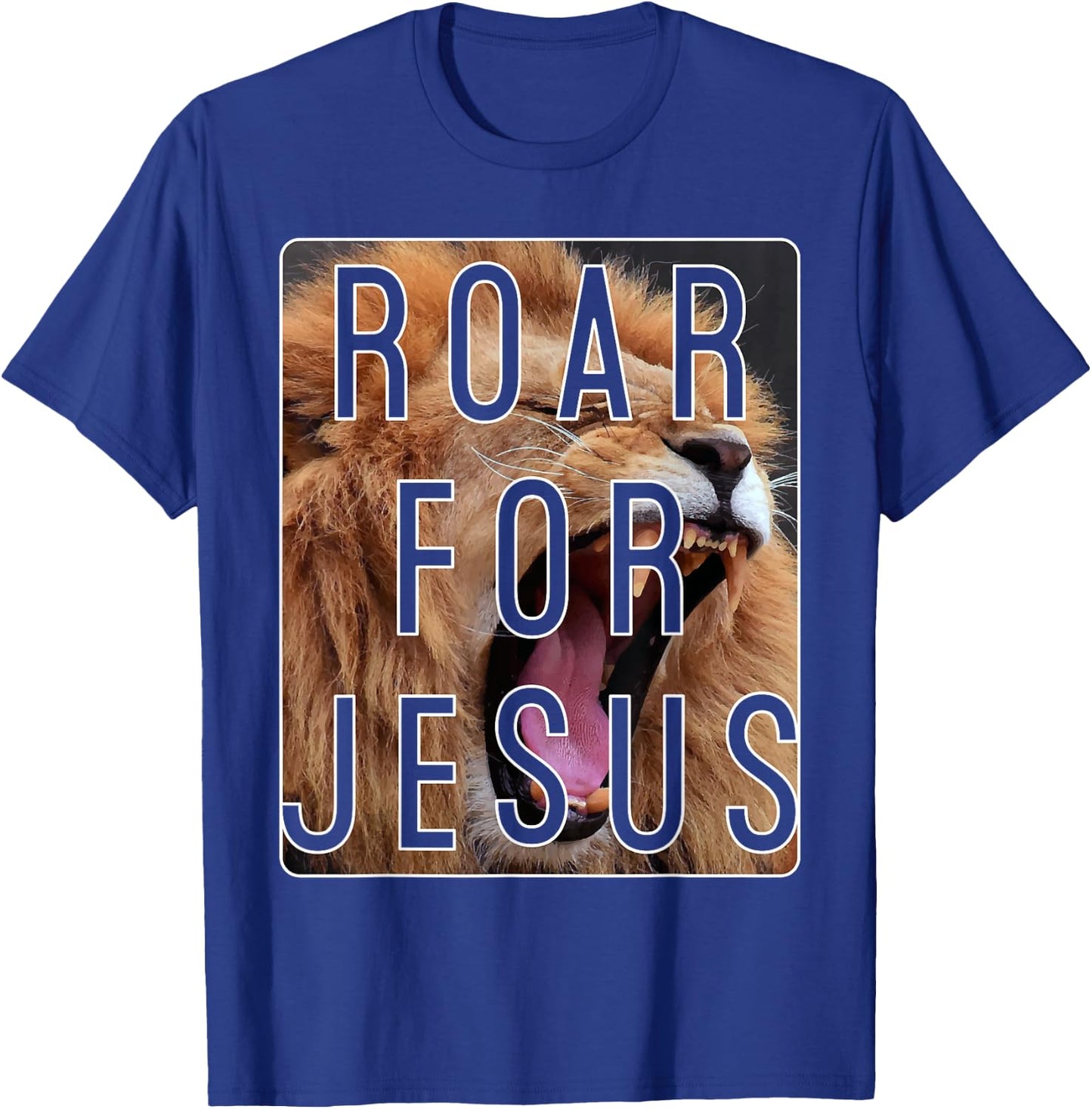 Vacation Bible School Shirt Wild About VBS Roar For Jesus T-Shirt - T-Shirt | Royal