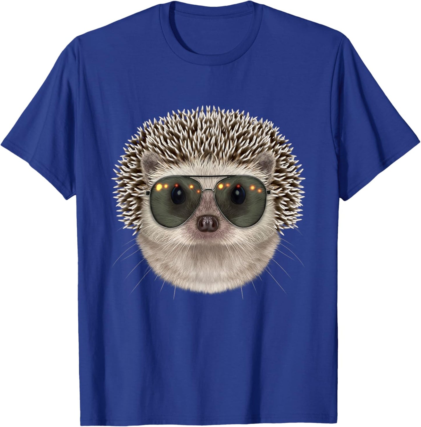 Hedgehog wearing a Swag Aviator Sunglass T-Shirt - T-Shirt | Royal