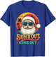 Christmas in July Suns Out Buns Out Vintage Beach Santa T-Shirt - T-Shirt | Royal