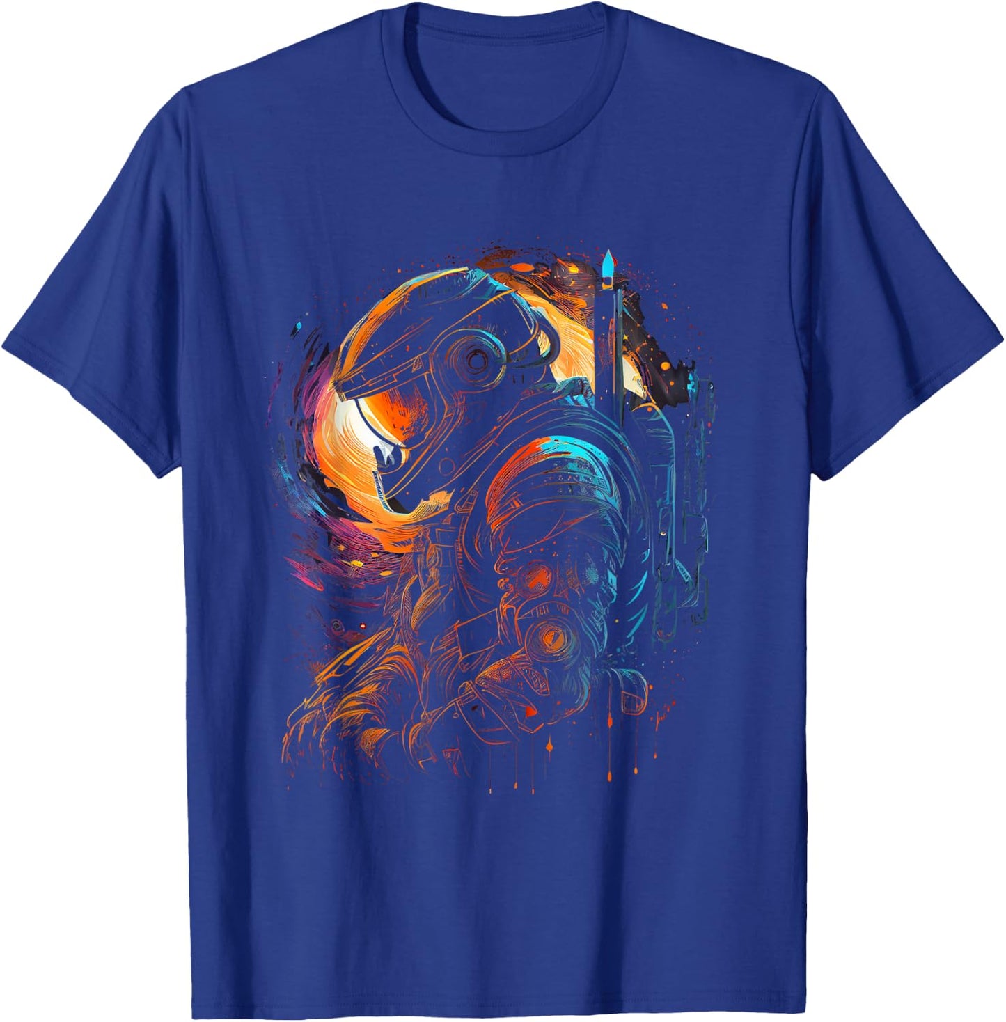 Astronaut Space Space Spaceship Planets Astronaut T-Shirt - T-Shirt | Royal