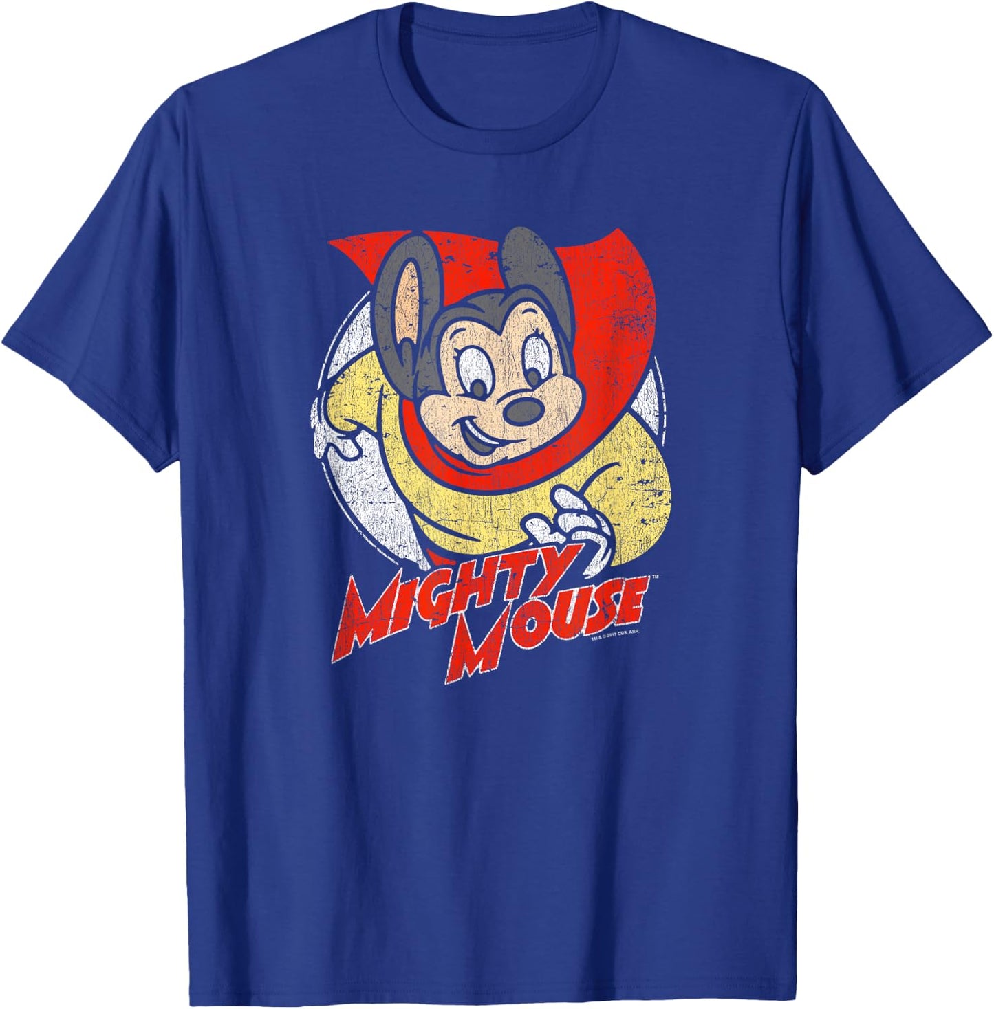 Mighty Mouse Mighty Circle T-Shirt - T-Shirt | Royal