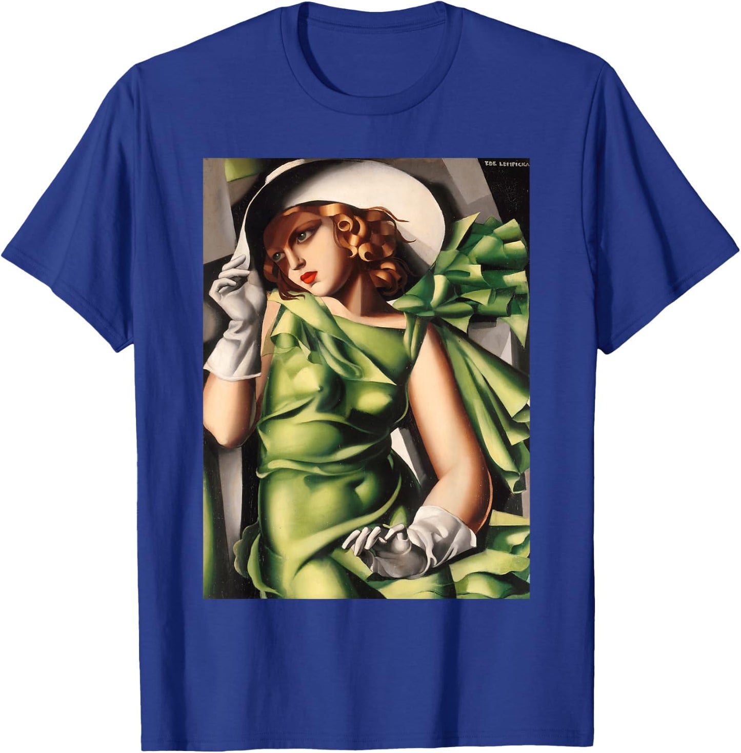 Young Lady With Gloves Painting by Lempicka T-Shirt - T-Shirt | Royal