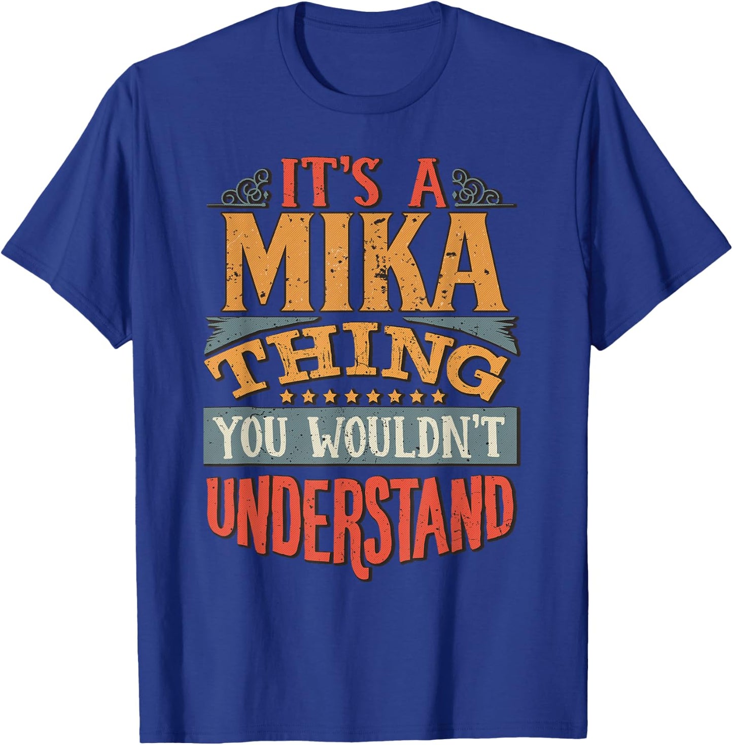 Mika Name T-Shirt - T-Shirt | Royal