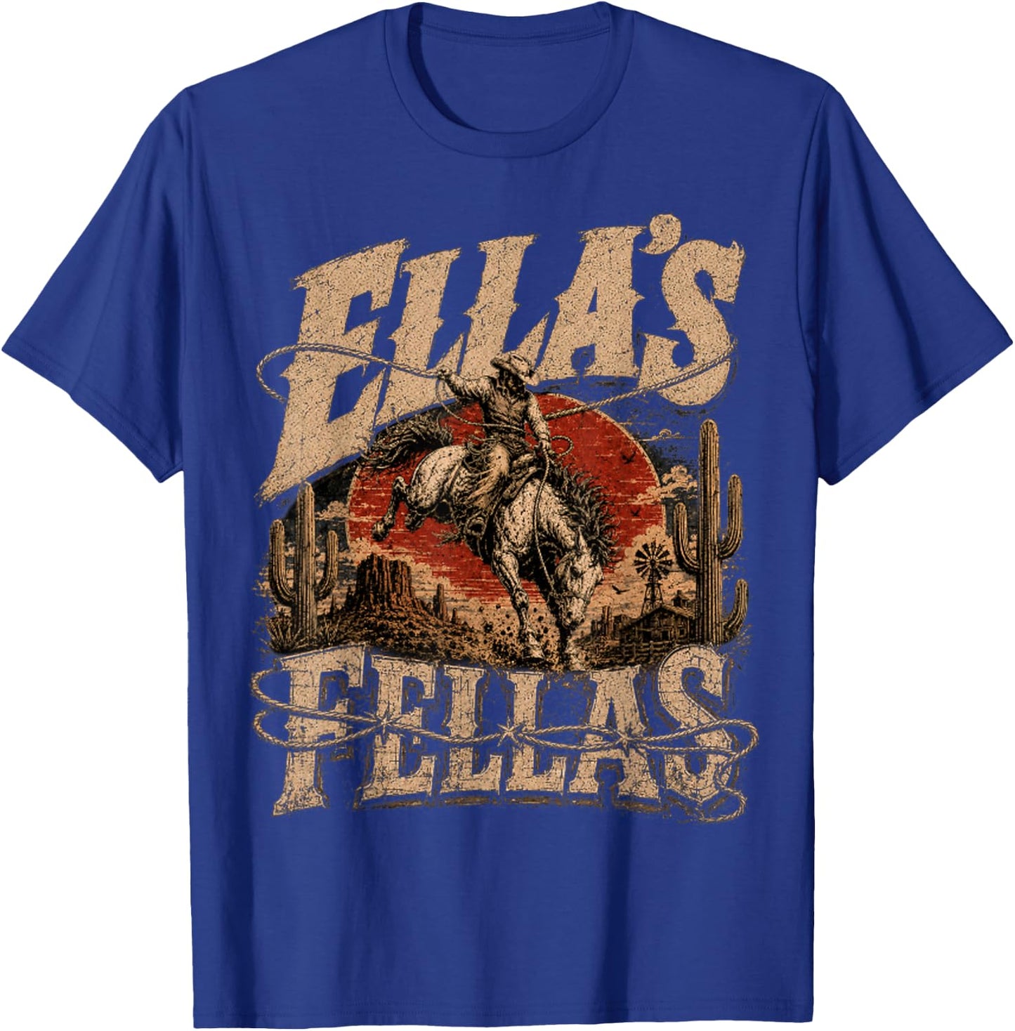 Vintage Ella's Name Pride Classic Gifts Women Kids T-Shirt - T-Shirt | Royal