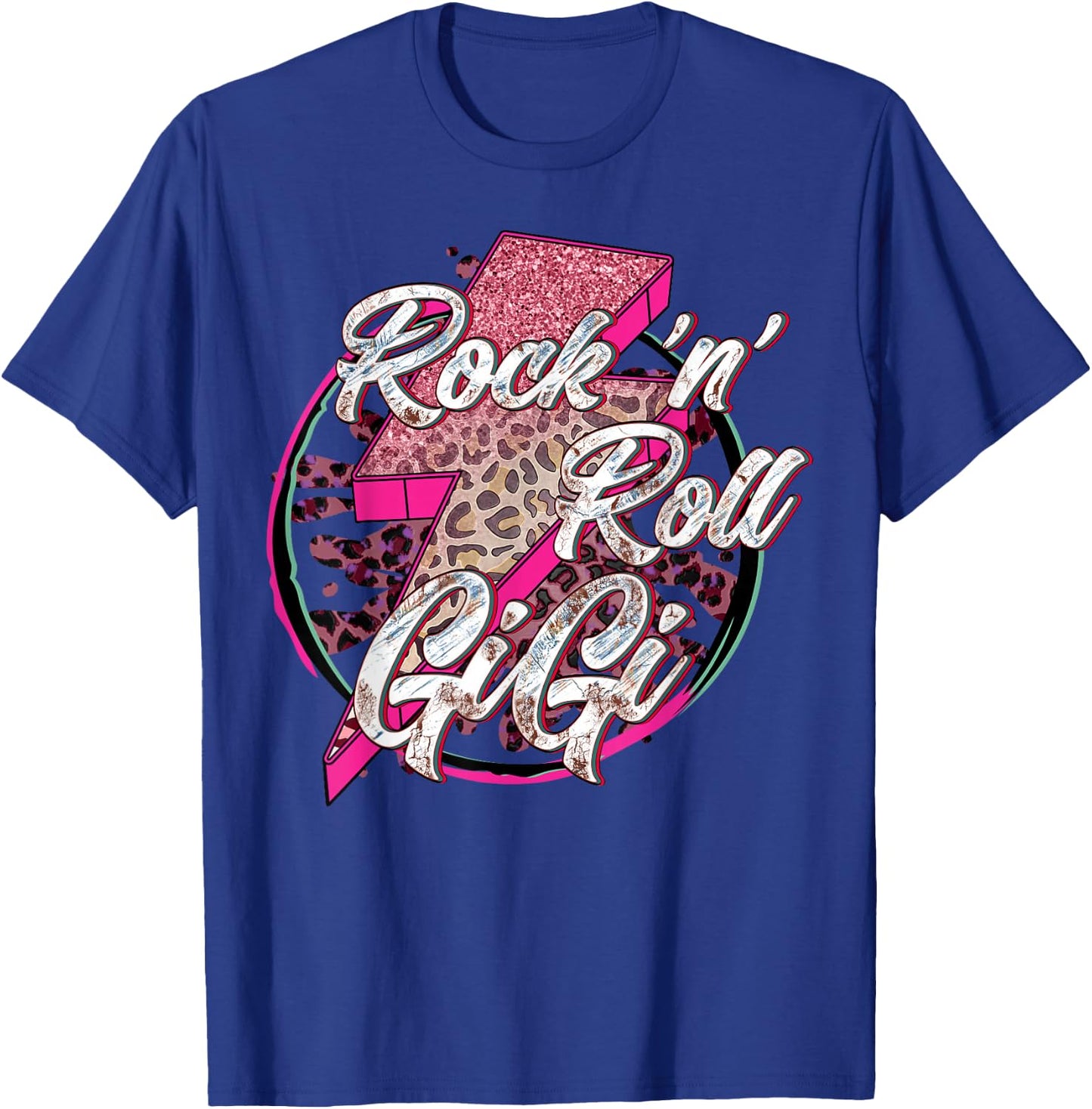 Rock’N’ Roll Gigi Mother Day Funny Mama Gift T-Shirt - T-Shirt | Royal
