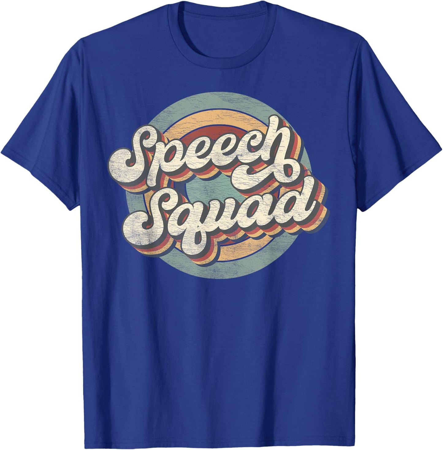Speech Squad Speech Therapy Crew Hello Back To School Team T-Shirt - T-Shirt | Royal