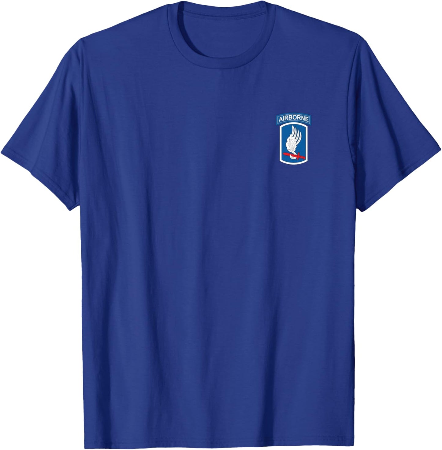 U.S Army 173rd Airborne Division Veteran Flag Vintage T-Shirt - T-Shirt | Royal