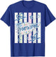 Striped Preppy Fourth Grade Back to School Teacher Girl Kids T-Shirt - T-Shirt | Royal