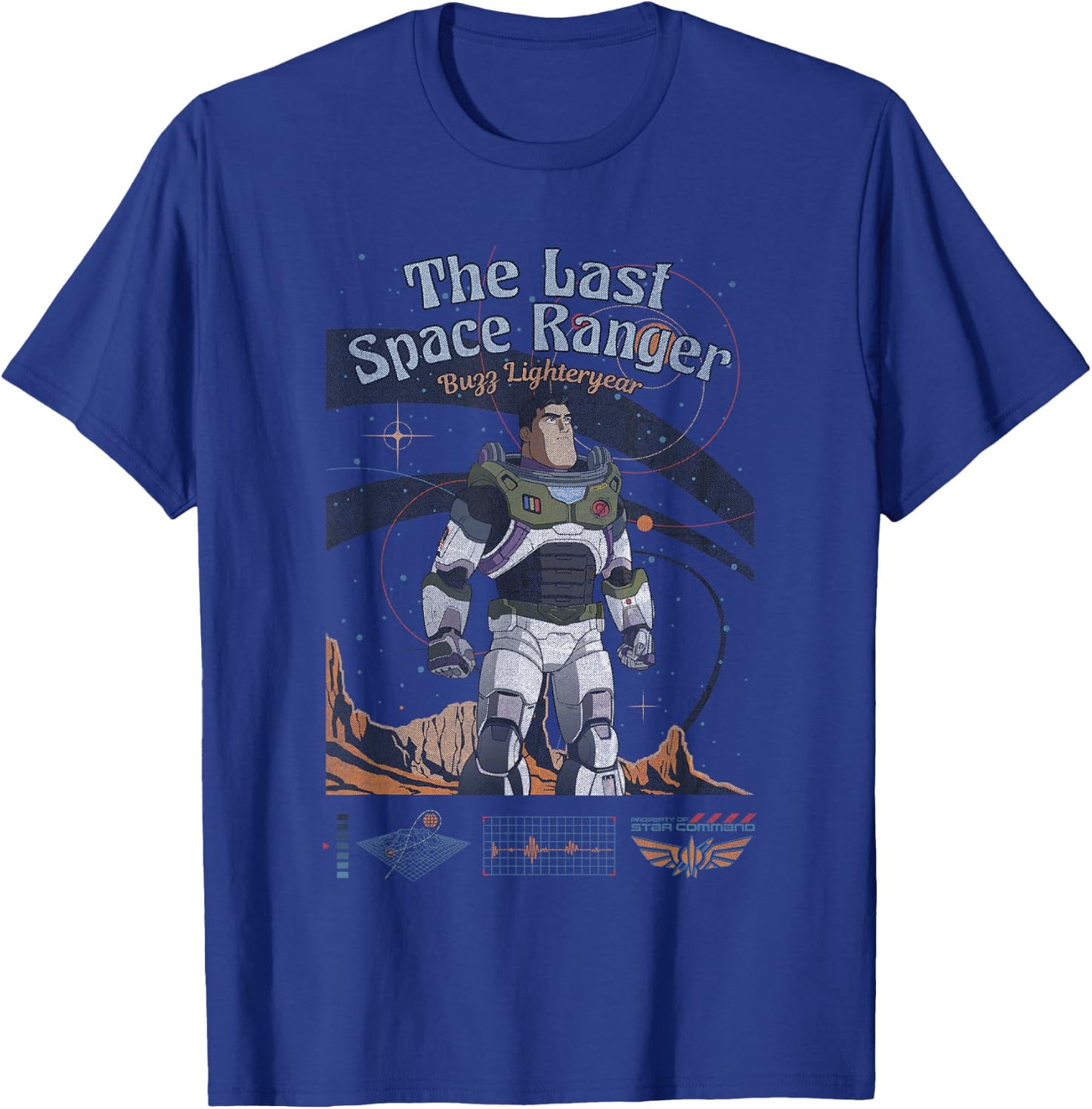 Disney Pixar Lightyear The Last Space Ranger Vintage Shot T-Shirt - T-Shirt | Royal
