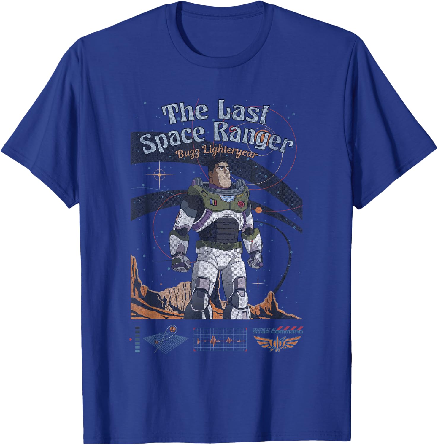 Disney Pixar Lightyear The Last Space Ranger Vintage Shot T-Shirt - T-Shirt | Royal