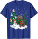 Boykin Spaniel Dog Christmas Snowman Xmas Tree Pajama T-Shirt - T-Shirt | Royal