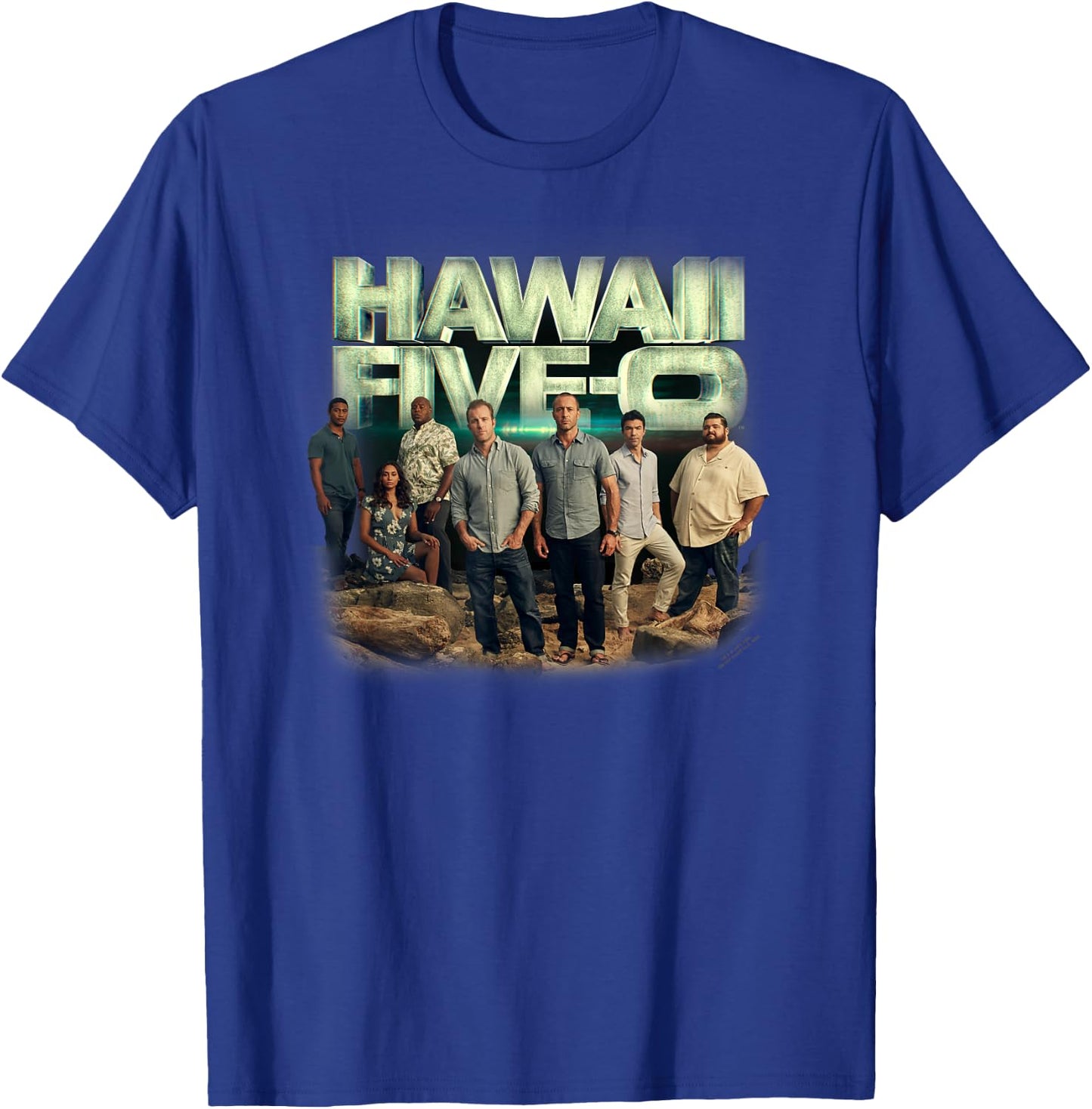 Hawaii Five-O Cast T-Shirt - T-Shirt | Royal