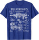 Car Motor Gear Vintage Patent Print T-Shirt - T-Shirt | Royal