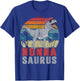 Nonnasaurus T Rex Dinosaur Nonna Saurus Family Matching T-Shirt - T-Shirt | Royal