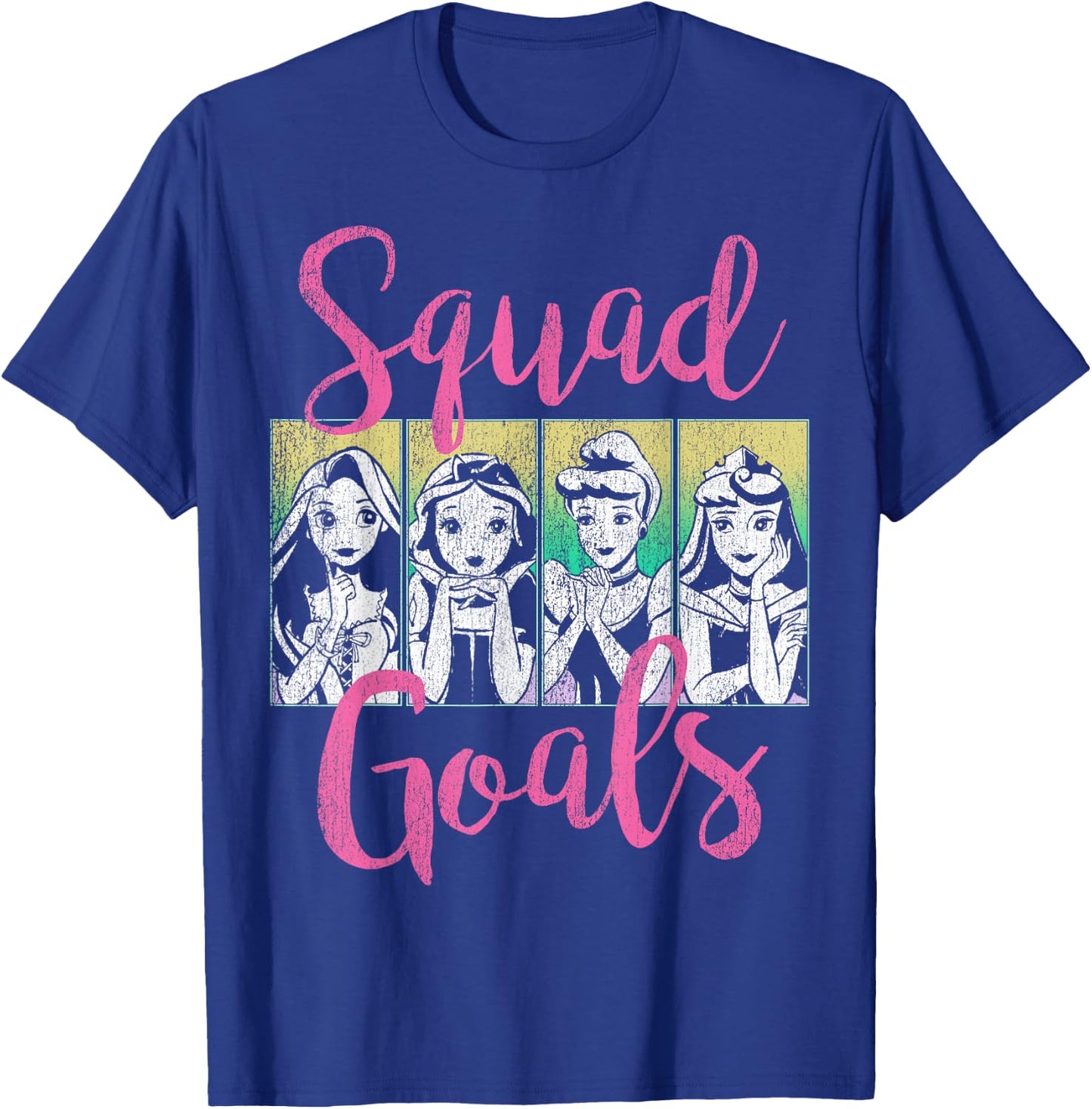 Disney Princess Squad Goals Vintage Group Shot Poster T-Shirt - T-Shirt | Royal