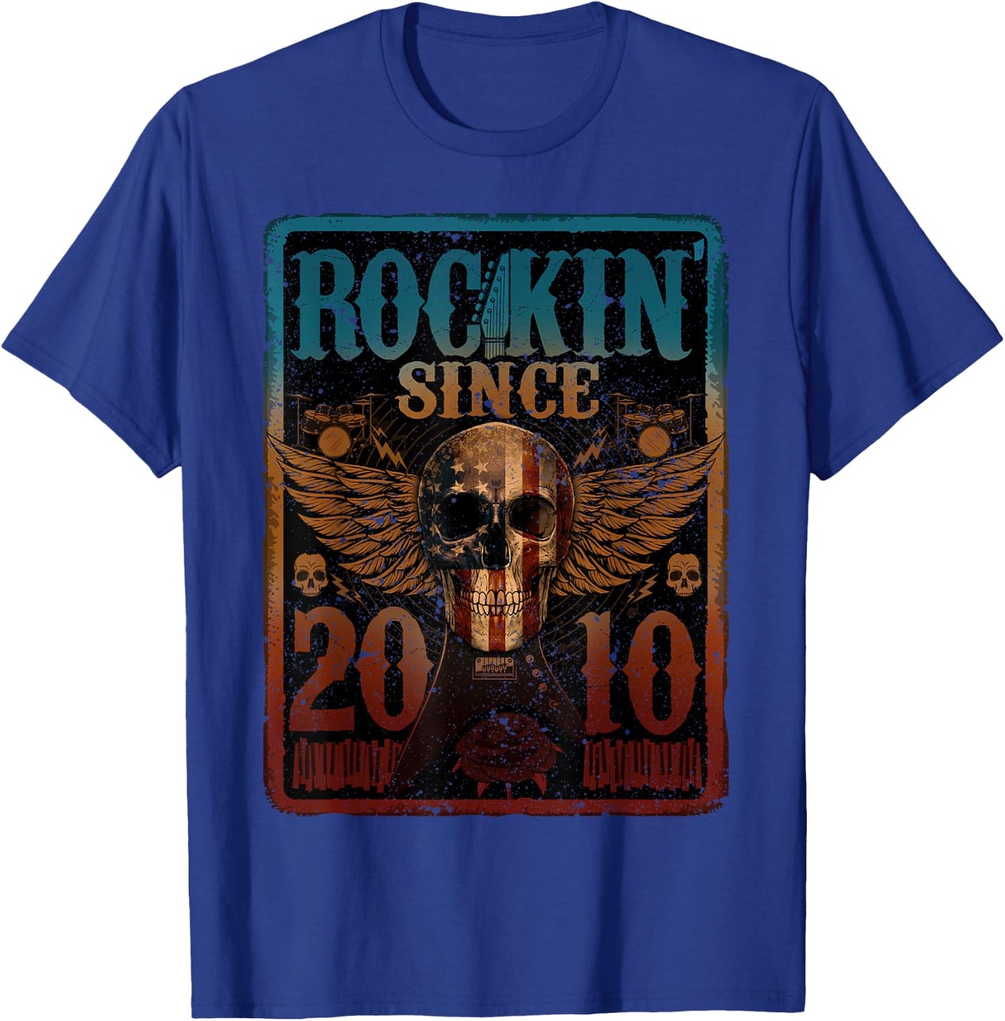 Rockin Since 2010 Shirt 14 Years Old 14th Birthday Classic T-Shirt - T-Shirt | Royal