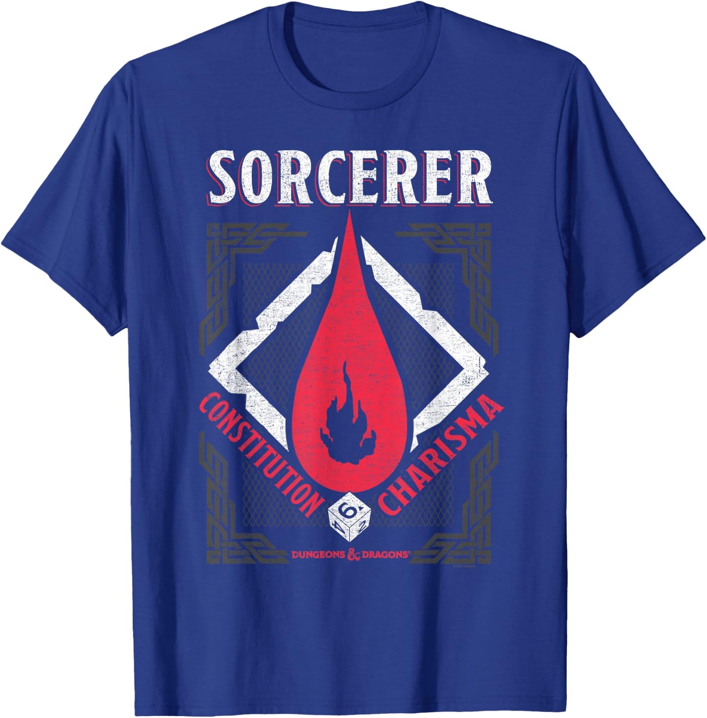 Dungeons & Dragons Sorcerer Constitution & Charisma T-Shirt - T-Shirt | Royal