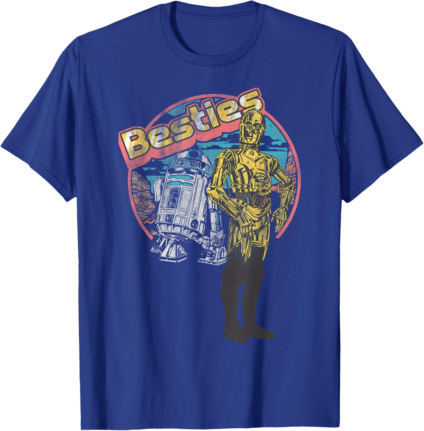 Star Wars R2-D2 C-3PO Besties Portrait T-Shirt - T-Shirt | Royal