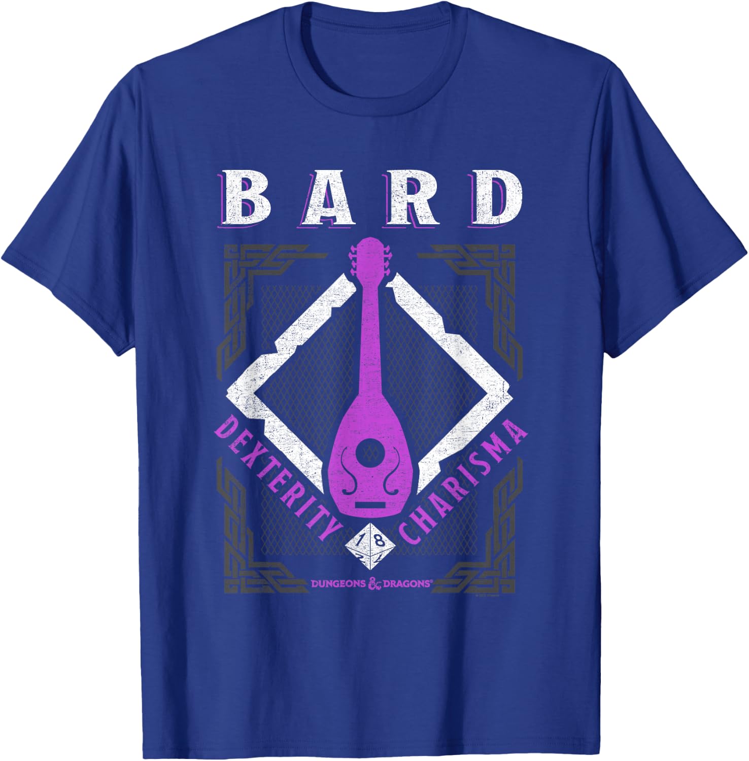 Dungeons & Dragons Bard Dexterity & Charisma T-Shirt - T-Shirt | Royal