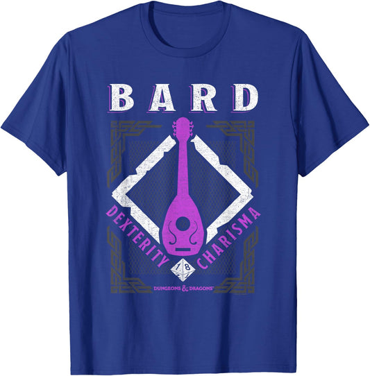 Dungeons & Dragons Bard Dexterity & Charisma T-Shirt - T-Shirt | Royal