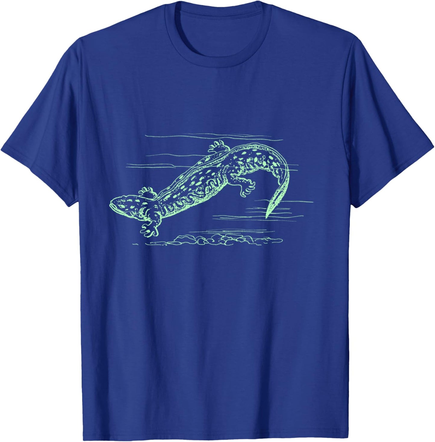 Cool Hellbender Salamander Graphic Biologist T Shirt T-Shirt - T-Shirt | Royal