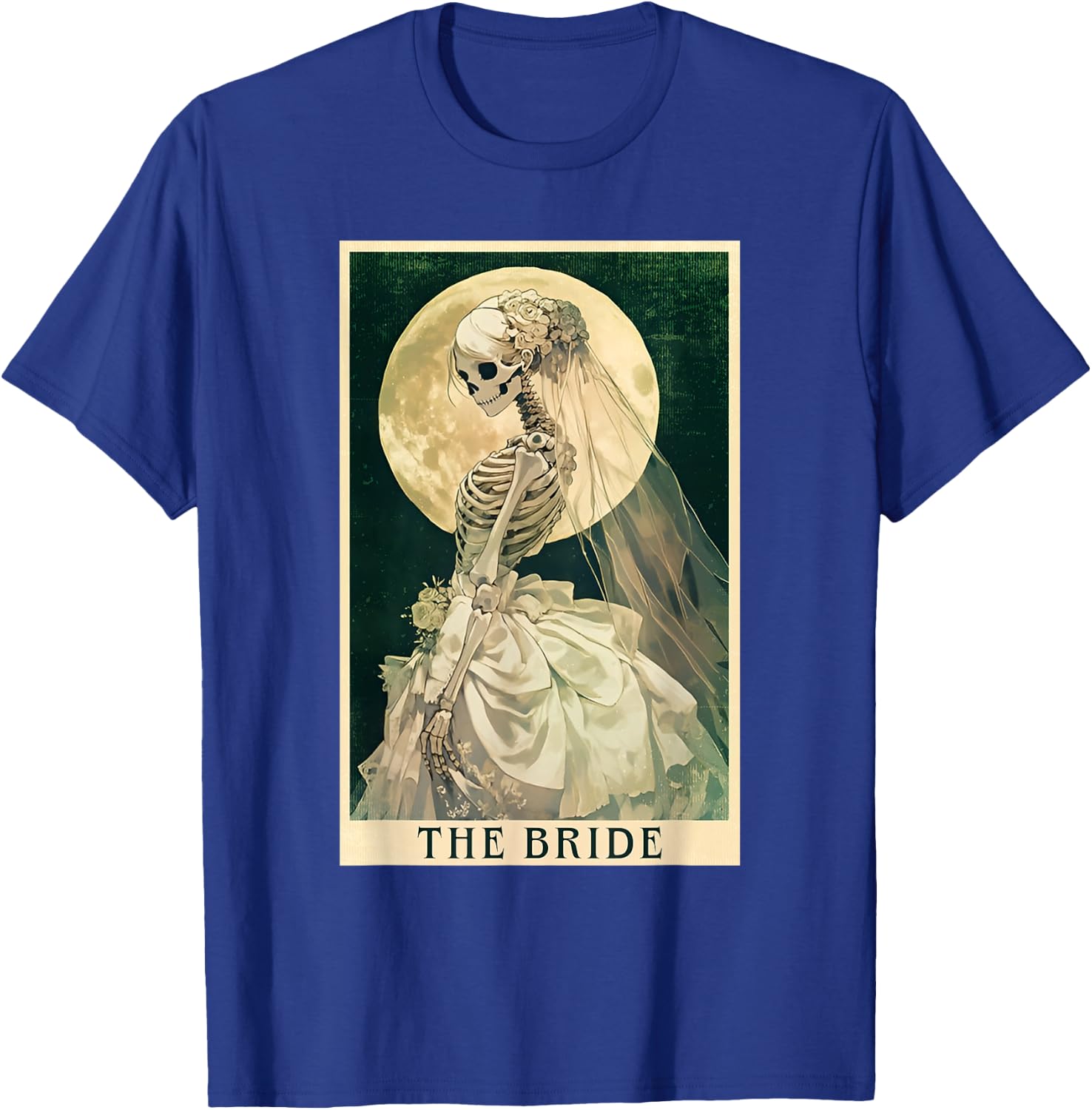 The Bride Skeleton Tarot Card Halloween Bachelorette Party T-Shirt - T-Shirt | Royal