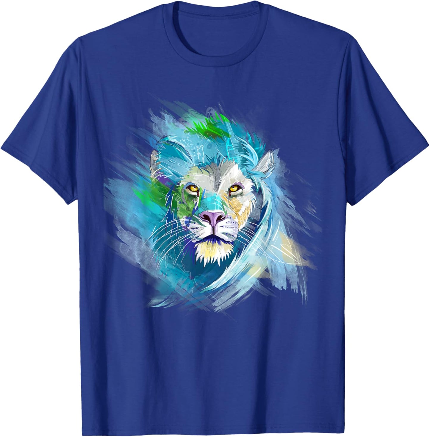 Lion Shirt Men Women Lion Lover Graphic Lion T-Shirt - T-Shirt | Royal