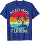 Family Vacation Vintage Retro Florida Delray Beach T-Shirt - T-Shirt | Royal