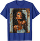 Beautiful Vintage Black Girl Woman Retro Pin Up Model Art T-Shirt - T-Shirt | Royal
