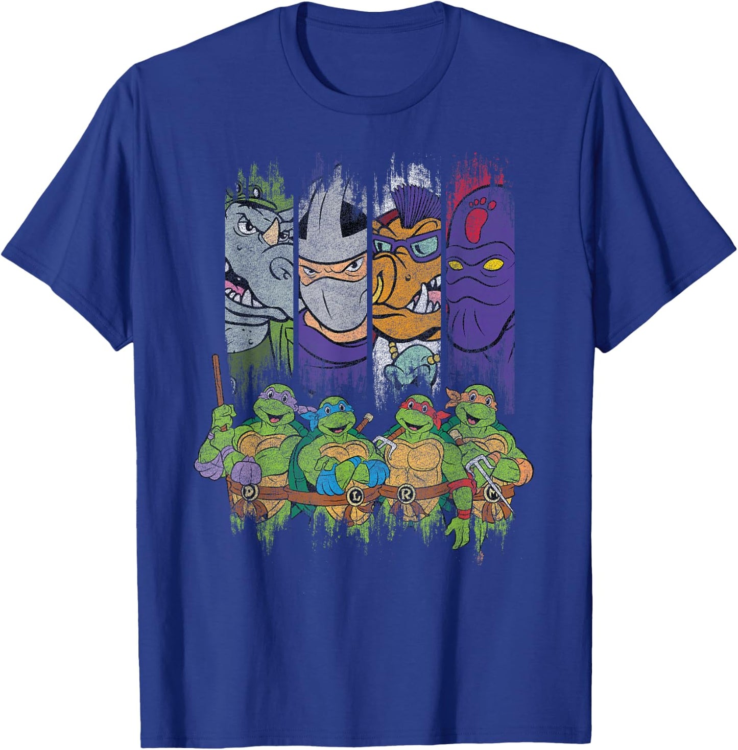 TMNT Characters With Villains T-Shirt - T-Shirt | Royal