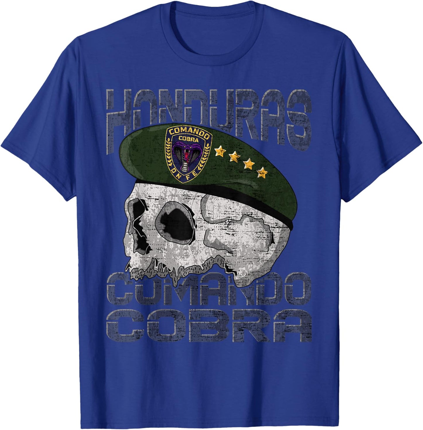 Honduran Special Force Police COBRA Honduras SWAT Army T-Shirt - T-Shirt | Royal