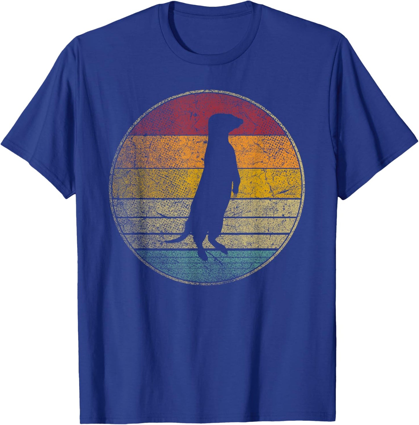 Meerkat - Retro Style Vintage Funny 80s 90s Men Women T-Shirt - T-Shirt | Royal
