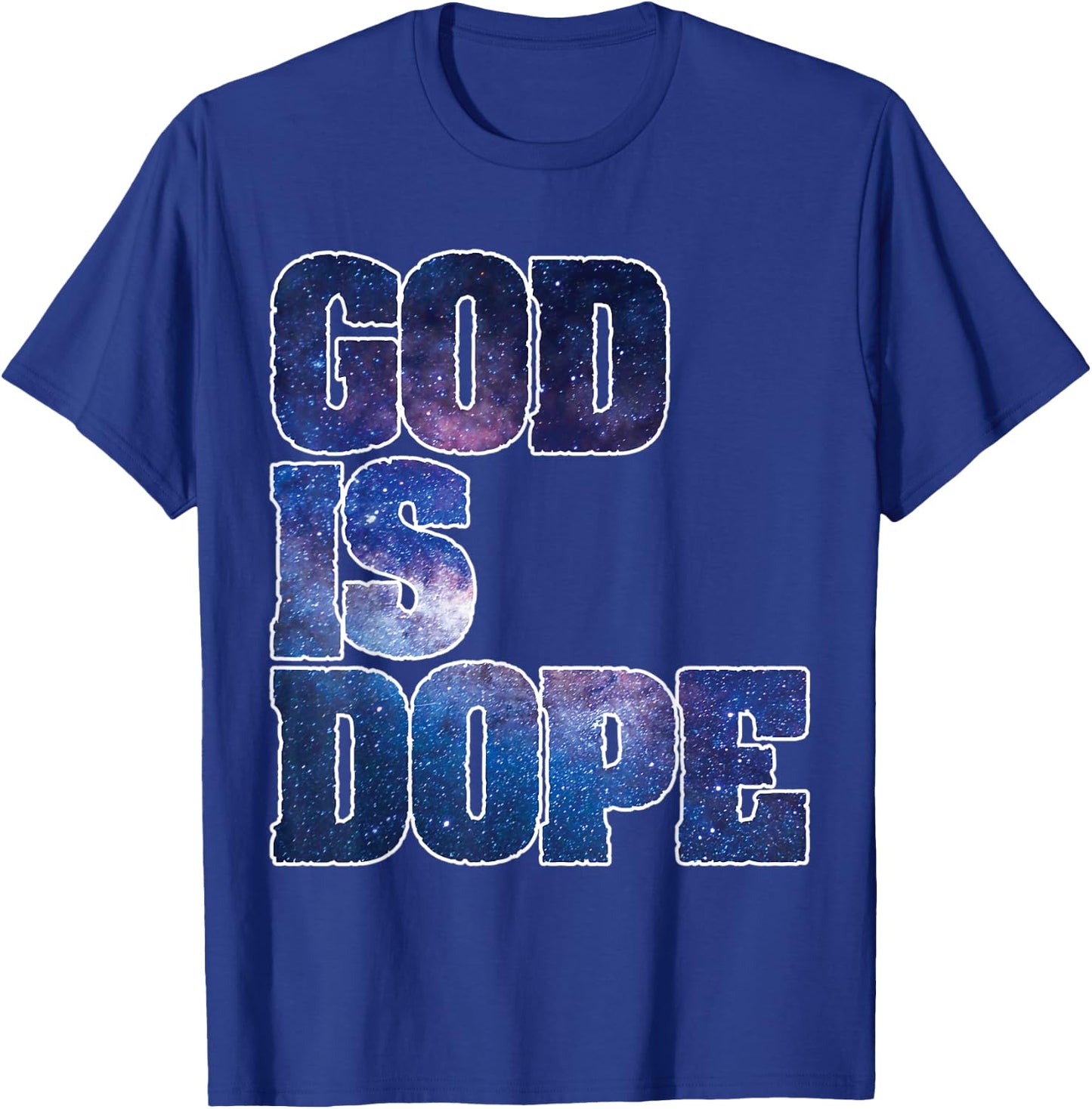 Spiritual Galaxy Themed Religious Christian Believer T-Shirt - T-Shirt | Royal