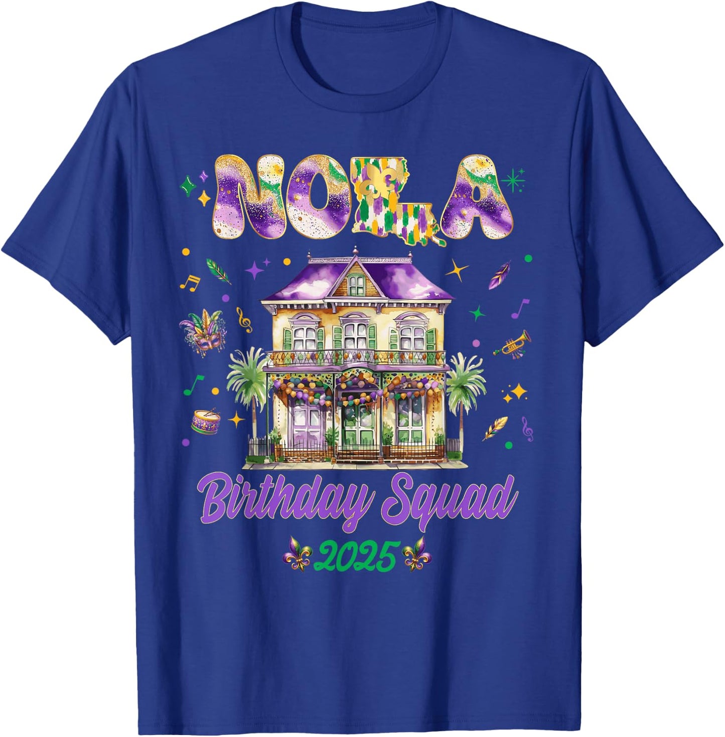 New Orleans Nola 2025 Girls Besties Trip T-Shirt - T-Shirt | Royal