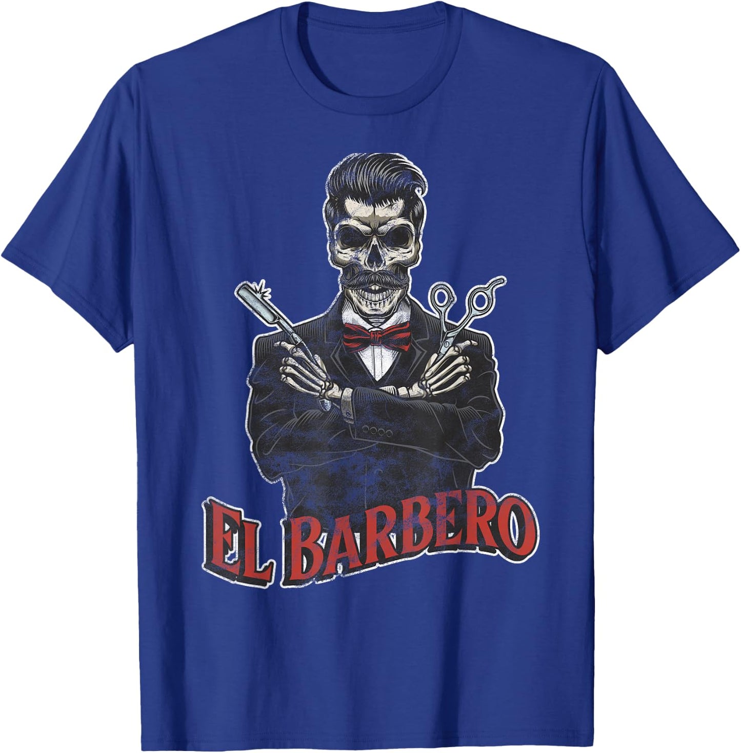El Barbero Mexican Barber hairstylist barber shop giff T-Shirt - T-Shirt | Royal