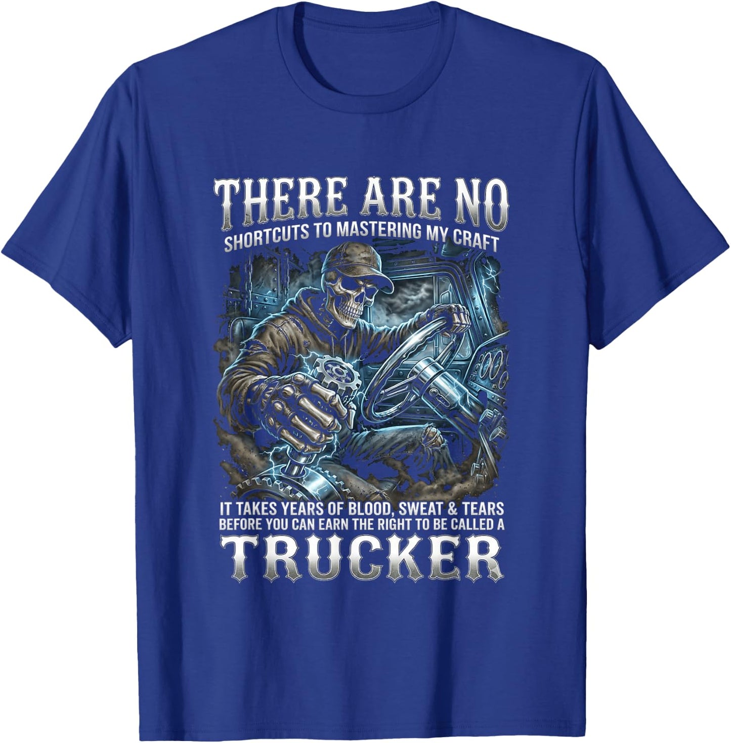 Semi Driver Diesel Gear Shift T-Shirt - T-Shirt | Royal