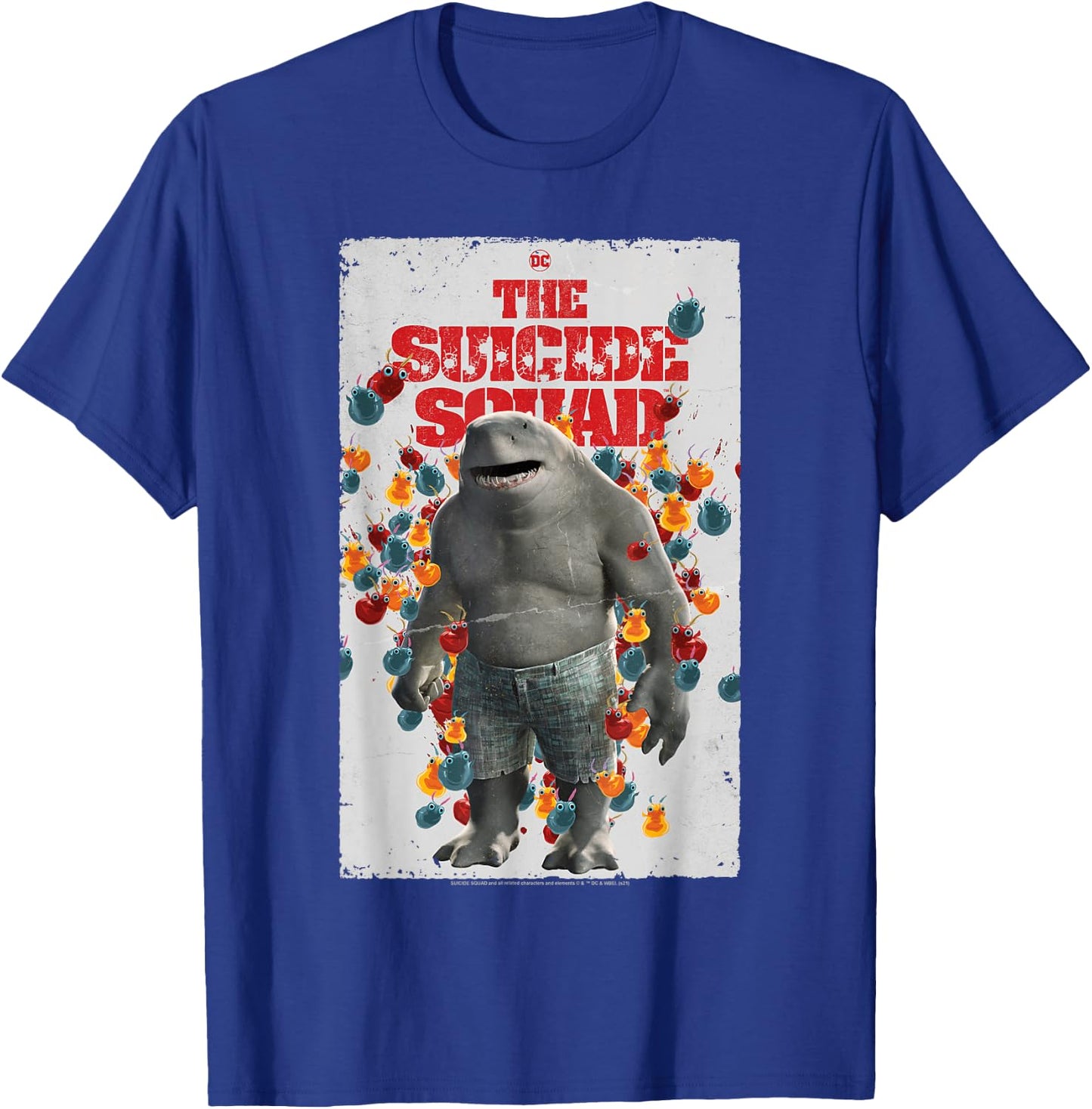 The Suicide Squad King Shark Poster T-Shirt - T-Shirt | Royal