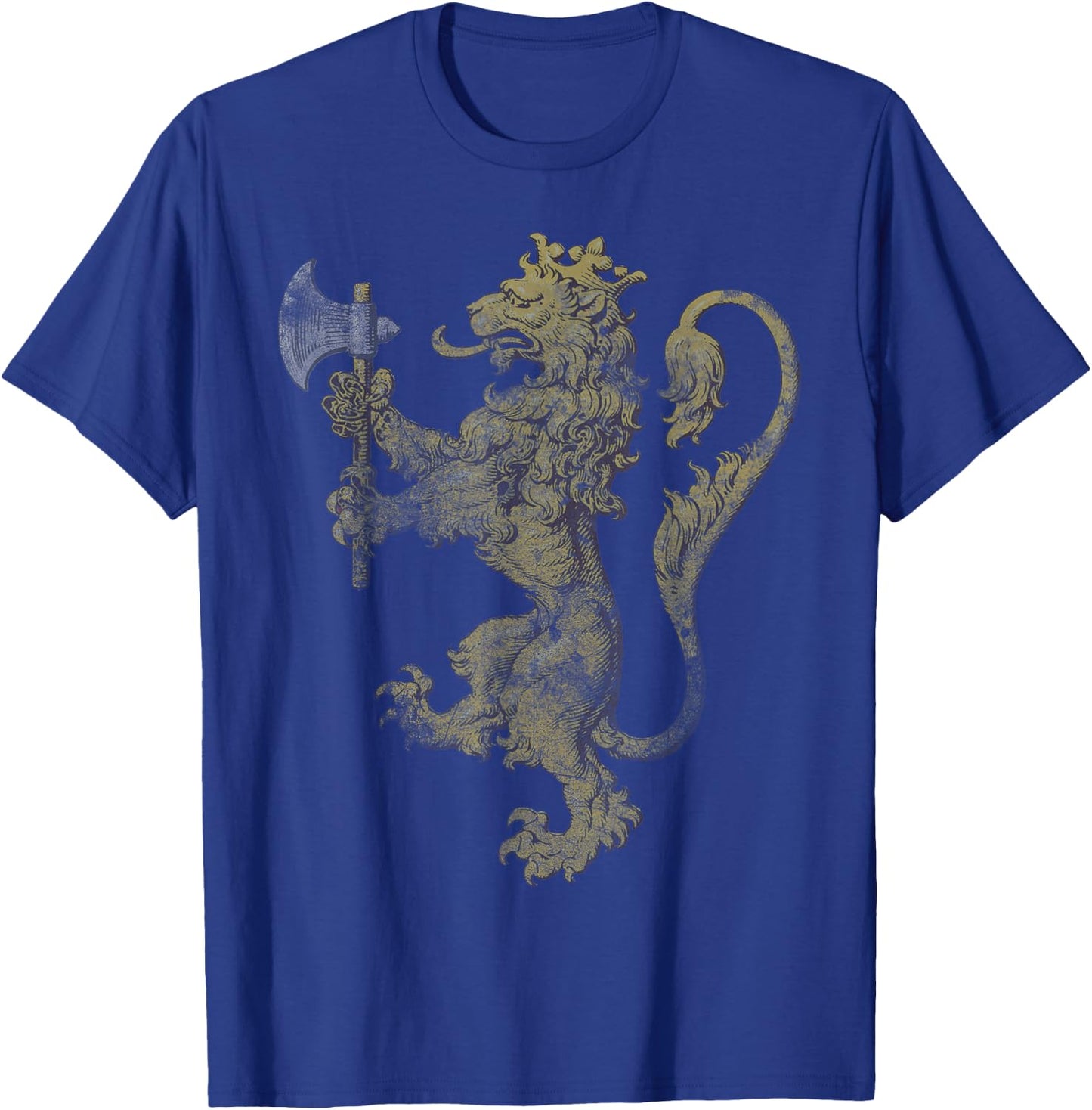 Vintage Norwegian Coat of Arms Norway Lion Gift T-Shirt - T-Shirt | Royal