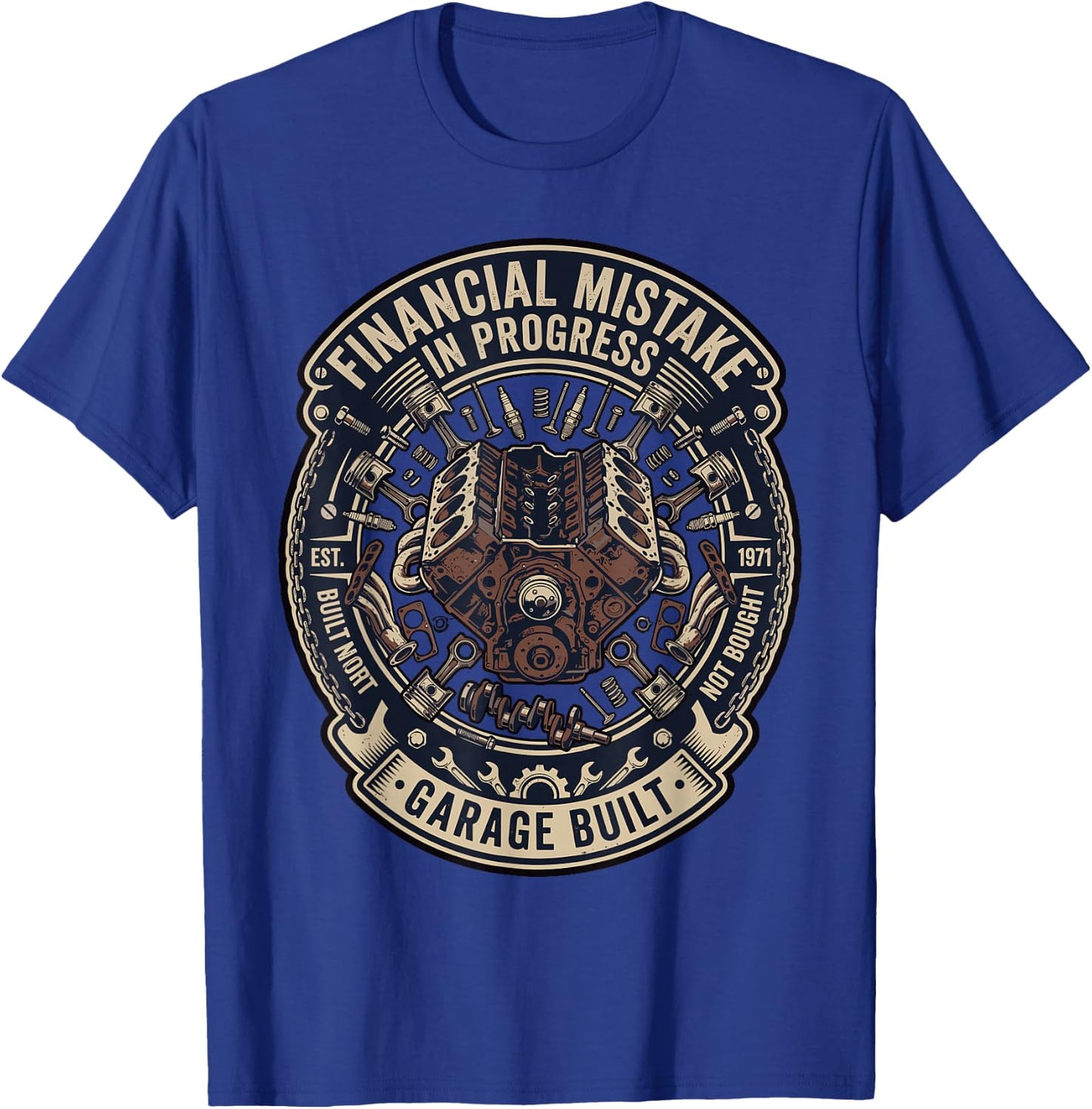 Mechanic Funny T-Shirt - T-Shirt | Royal