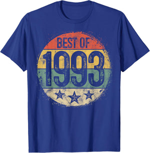 Best Of 1993 32nd Birthday Gifts Women 32 Year Old T-Shirt - T-Shirt | Royal