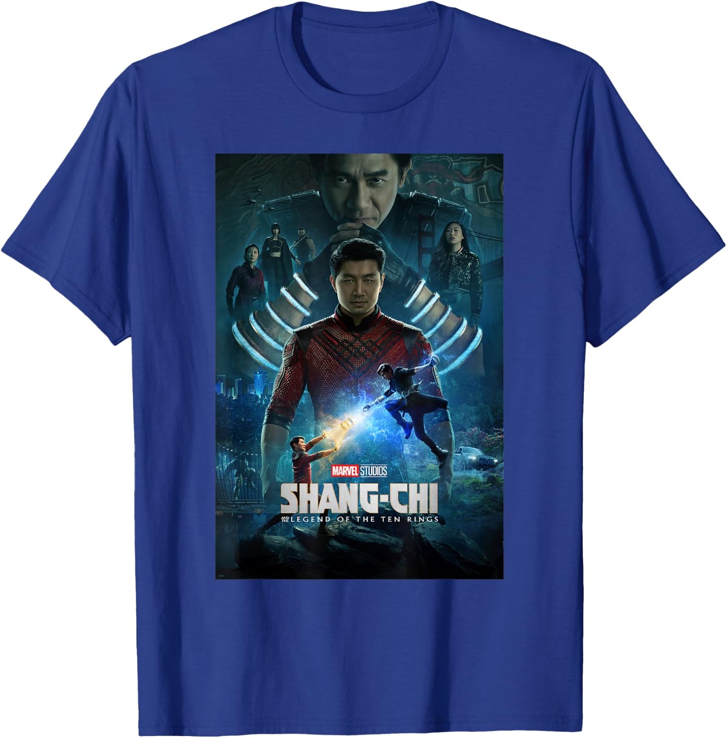 Marvel Shang-Chi Ten Rings Group Shot Poster T-Shirt - T-Shirt | Royal
