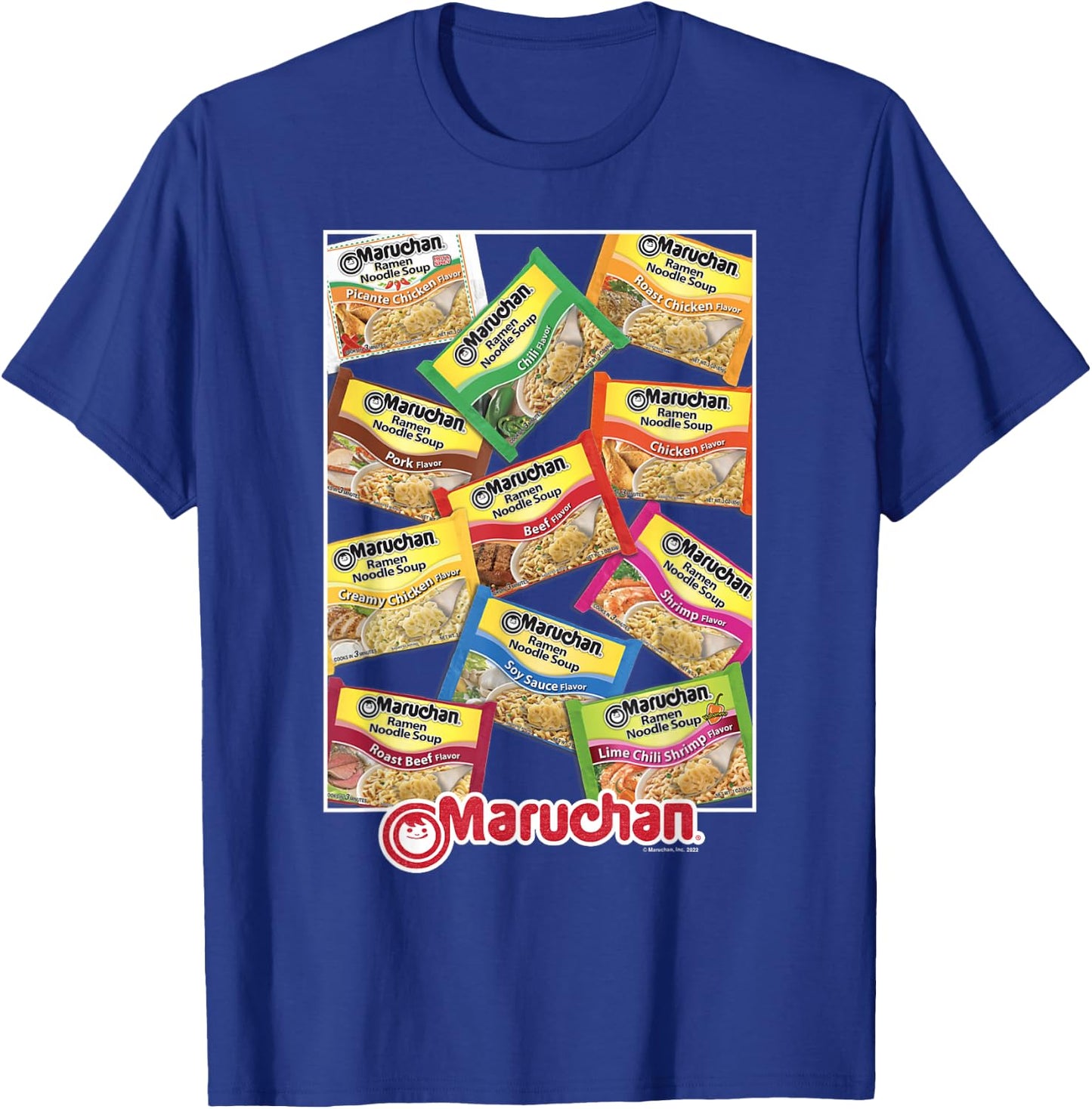 Maruchan Ramen Noodle Flavor Profiles Poster T-Shirt - T-Shirt | Royal