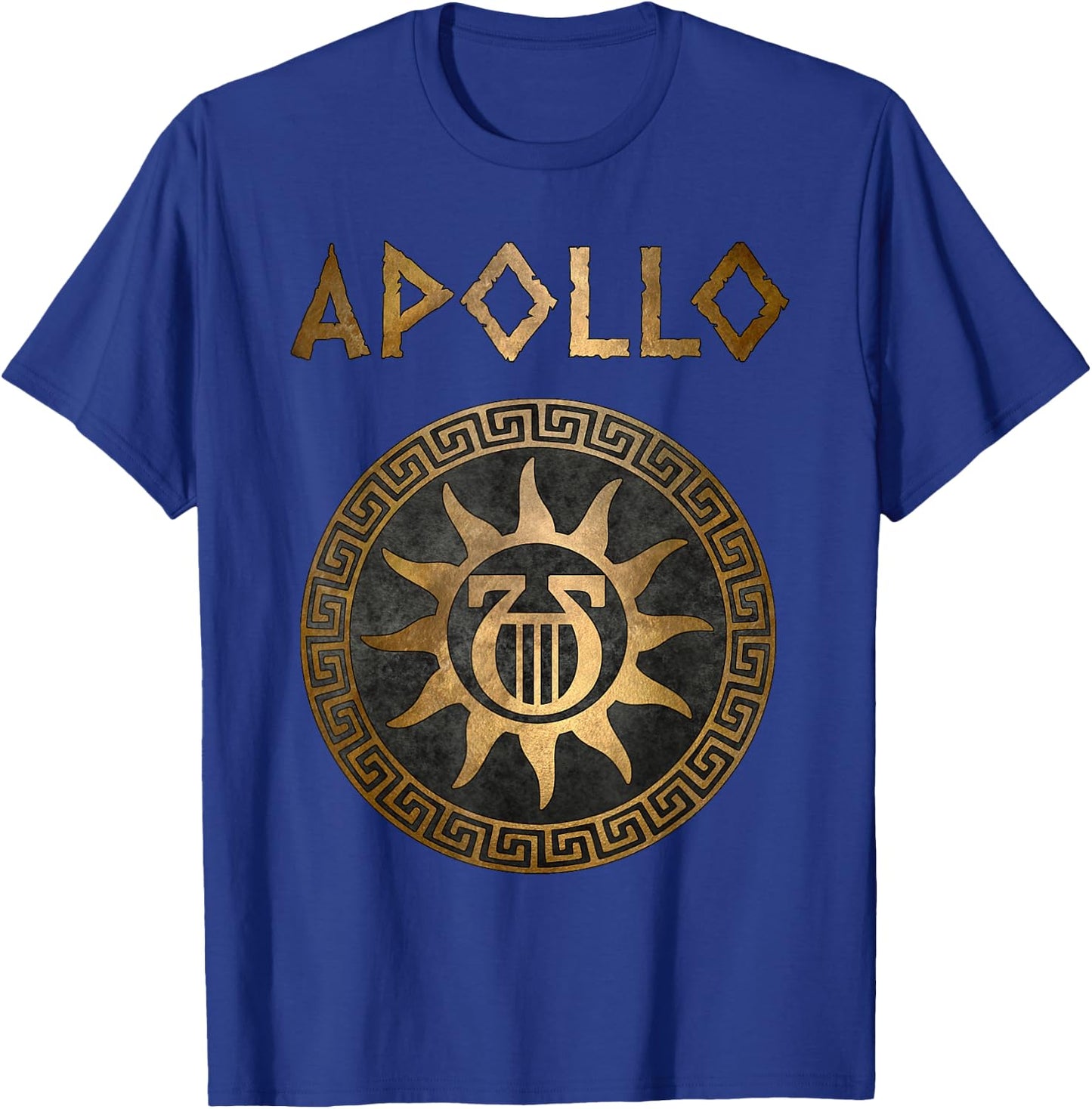 Apollo Greek God Ancient Lyre T-Shirt - T-Shirt | Royal