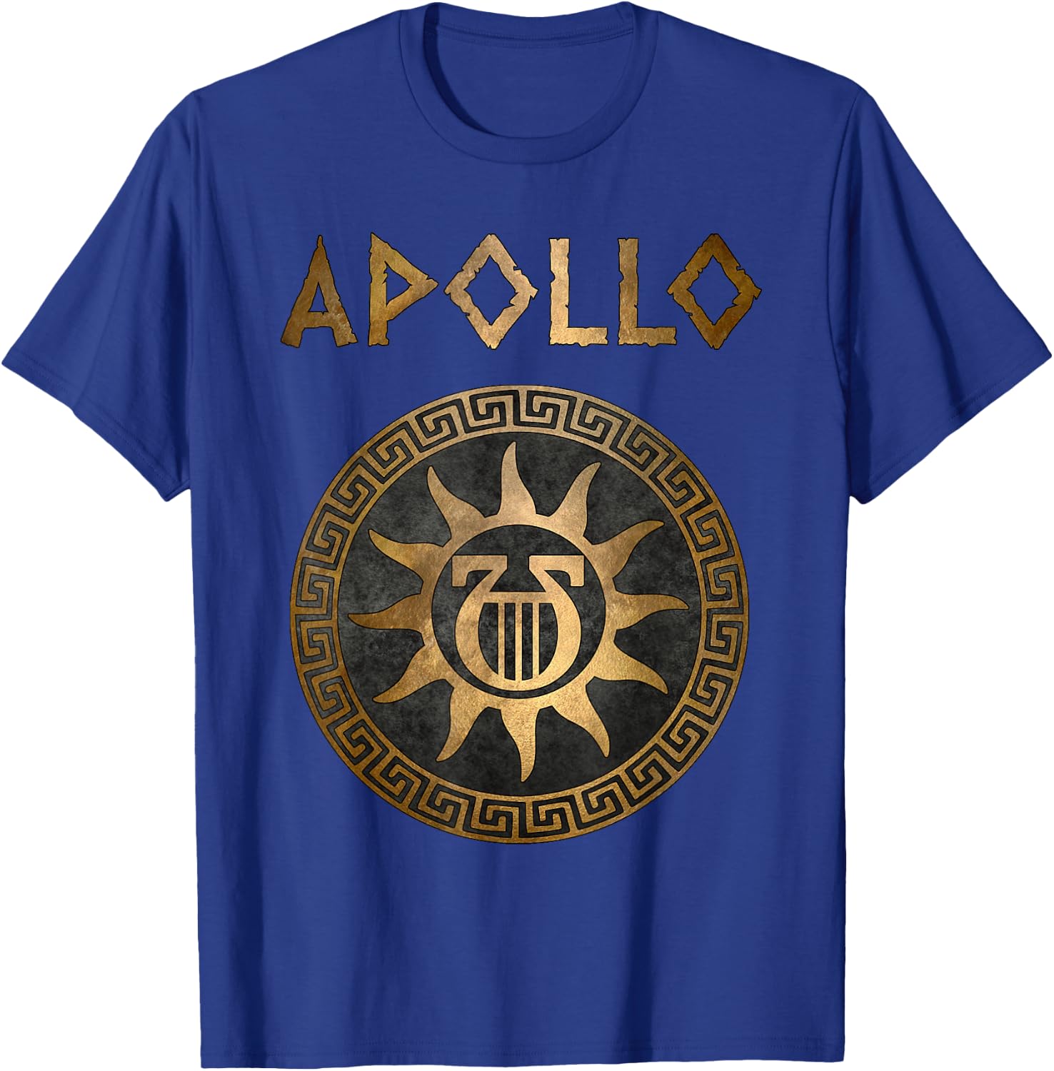 Apollo Greek God Ancient Lyre T-Shirt - T-Shirt | Royal