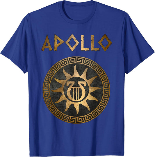 Apollo Greek God Ancient Lyre T-Shirt - T-Shirt | Royal